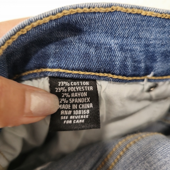 RSQ Men’s Size 34 × 32 Slim Vintage Flex‎ Jeans Distressed Blue NWT New - Picture 8 of 9